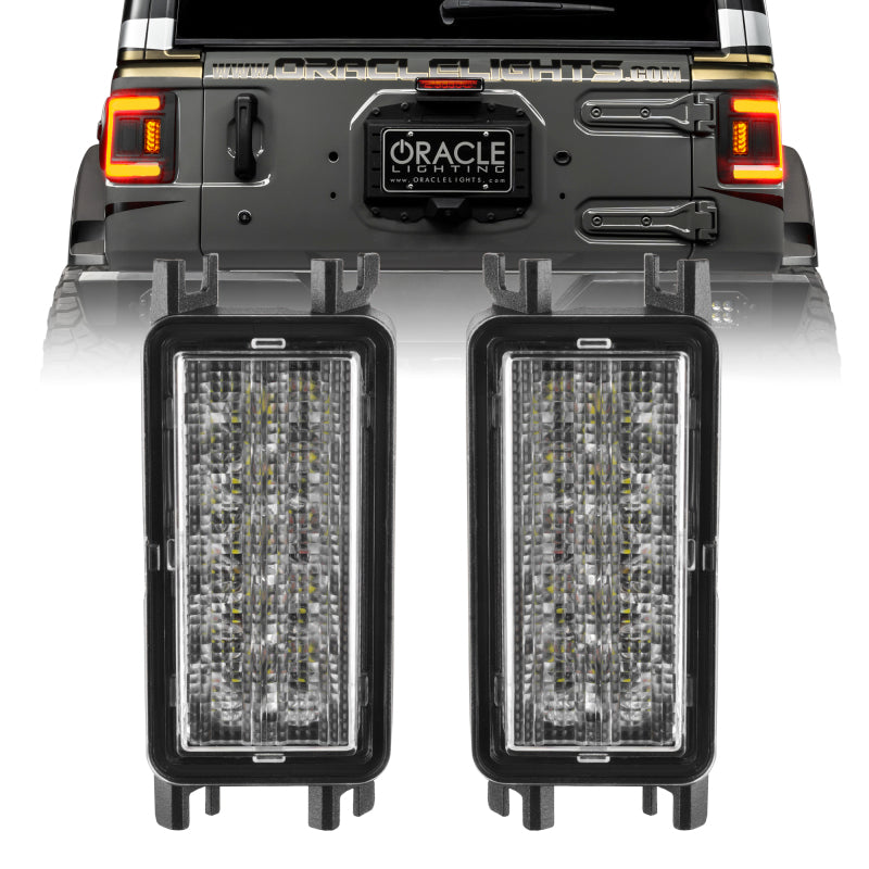 Oracle 2018+ Jeep Wrangler JL Dual Function Reverse LED Flush Taillight - Amber/White NO RETURNS