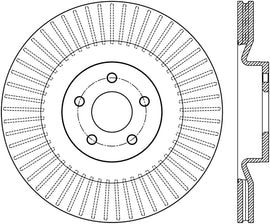 StopTech Sport Slotted 16-18 Ford Focus RS Front Left CRYO Rotor