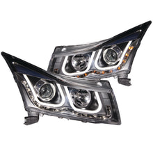 Load image into Gallery viewer, ANZO 2011-2015 Chevrolet Cruze Projector Headlights w/ U-Bar Black