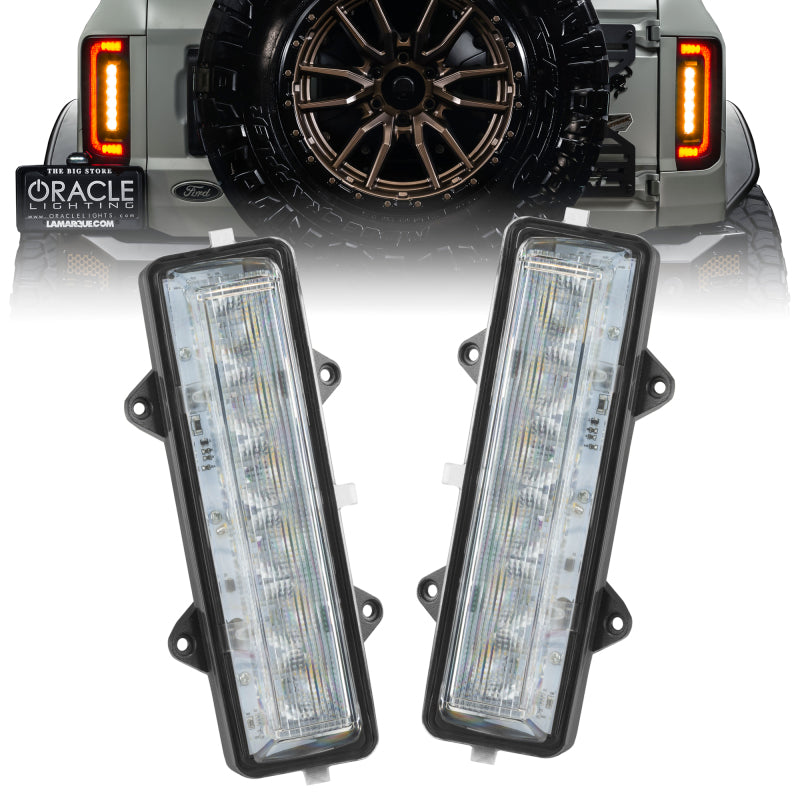 Oracle Lighting 21-23 Ford Bronco Dual Function Reverse LED Flush Taillight - Amber/White NO RETURNS