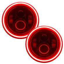 Load image into Gallery viewer, Oracle 7in High Powered LED Headlights - Black Bezel - Red NO RETURNS