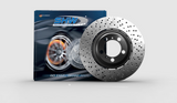 SHW 18-21 BMW M5 4.4L Left Rear Cross-Drilled Lightweight Brake Rotor (34217991103)