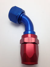 Load image into Gallery viewer, Fragola -10AN Nut x -12AN Hose 60 Degree Reducing Hose End - Blue/Red