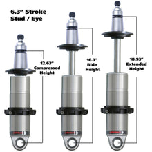 Load image into Gallery viewer, Ridetech Anodized HQ Coilover Shock Single Adjustable 6.3in Stroke / 2in Stud Mount - Single