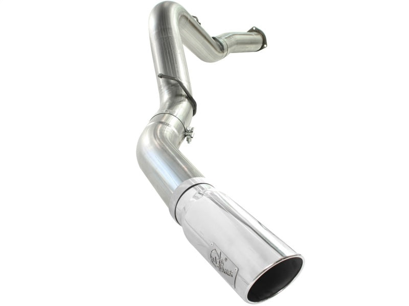 aFe MACHForce XP Exhaust 5in DPF-Polished, GM Diesel Trucks 07.5-10 V8-6.6L 9(td) LMM