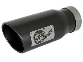 aFe MACH Force-Xp Universal Exhaust Tip 4 IN Inlet x 5 IN Outlet x 12 IN L- Black Tip