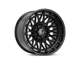 Vossen HFX-3 22x10 - 8x180 - ET18 - Super Deep Face - 124.3 - Satin Black Wheel