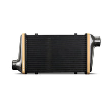 Load image into Gallery viewer, Mishimoto Universal Carbon Fiber Intercooler - Matte Tanks - 600mm Gold Core - S-Flow - BK V-Band