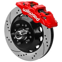 Load image into Gallery viewer, Wilwood kit front AERO6 impala 65-68 drum 14.00 rotor drilled red
