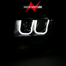 Load image into Gallery viewer, ANZO 2009-2014 Ford F-150 Projector Headlights w/ U-Bar Black Amber (HID TYPE) (WITHOUT HID KIT)