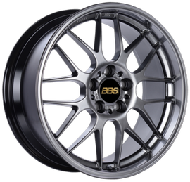 BBS RG-R 18x8.5 5x120 ET30 PFS Diamond Black Wheel -82mm PFS/Clip Req