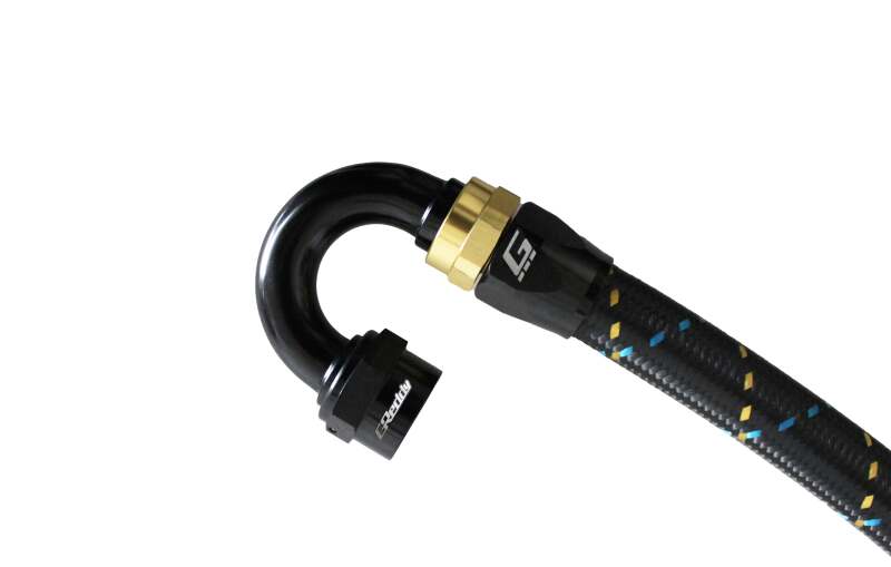 GReddy AN06 180 DEGREE HOSE END SWIVEL BLACK/GOLD ANODIZED
