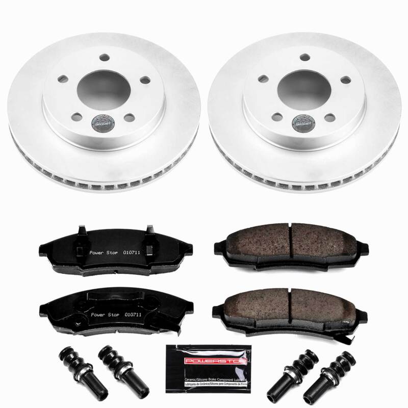 Power Stop 87-94 Oldsmobile Cutlass Cruiser Front Z23 Coated Brake Kit