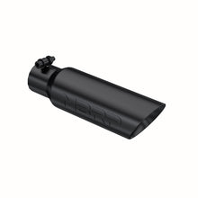 Load image into Gallery viewer, MBRP Universal Tip 3.5 O.D. Dual Wall Angled 2.5 inlet 12 length - Black Finish