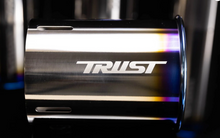 Load image into Gallery viewer, GReddy PE-TR Rolled Tip-Burnt-Ti L 160mm x 115mm