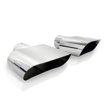 Load image into Gallery viewer, Stainless Works Wide Oval Challenger R/T 2-1/2in Inlet Tips (priced per pair)