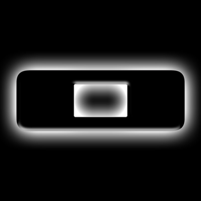 ORACLE Lighting Universal Illuminated LED Letter Badges - Matte Black Surface Finish - O NO RETURNS