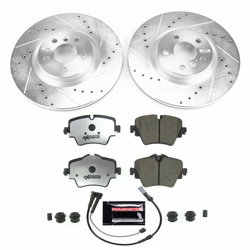 Power Stop 16-19 BMW X1 Front Z26 Street Warrior Brake Kit