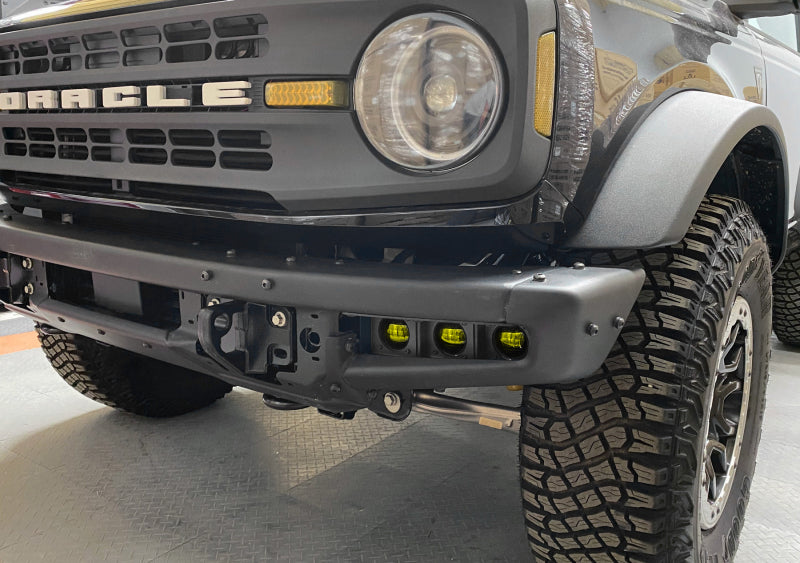 ORACLE Lighting 21-22 Ford Bronco Triple LED Fog Light Kit for Steel Bumper - Yellow NO RETURNS