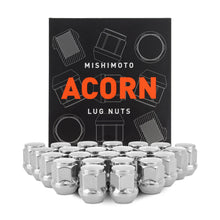 Load image into Gallery viewer, Mishimoto Steel Acorn Lug Nuts M14 x 1.5 - 24pc Set - Chrome