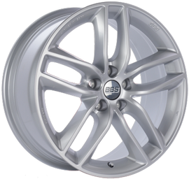 BBS SX 17x7.5 5x120 ET37 Sport Silver Wheel -72.5mm