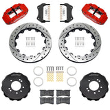 Wilwood 89-98 Nissan 240SX/89-94 Skyline/90-96 300ZX Superlite 6R Fr BBK w/ 12.88in D/S Rotors - Red