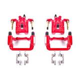 Power Stop 05-12 Nissan Pathfinder Rear Red Calipers w/Brackets - Pair