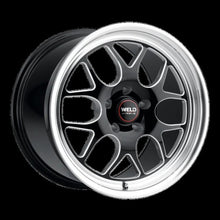 Load image into Gallery viewer, Weld Solana Drag 15x10 / 5x114.3 BP / ET22 /  6.36in BS / 78.1 Dia  - Gloss Black Milled Wheel