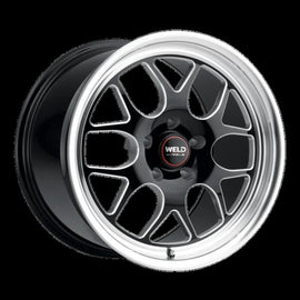 Weld Solana Drag 18x10 / 5x114.3 BP / ET28 / 78.1mm Bore - Gloss Black MIL DIA Wheel
