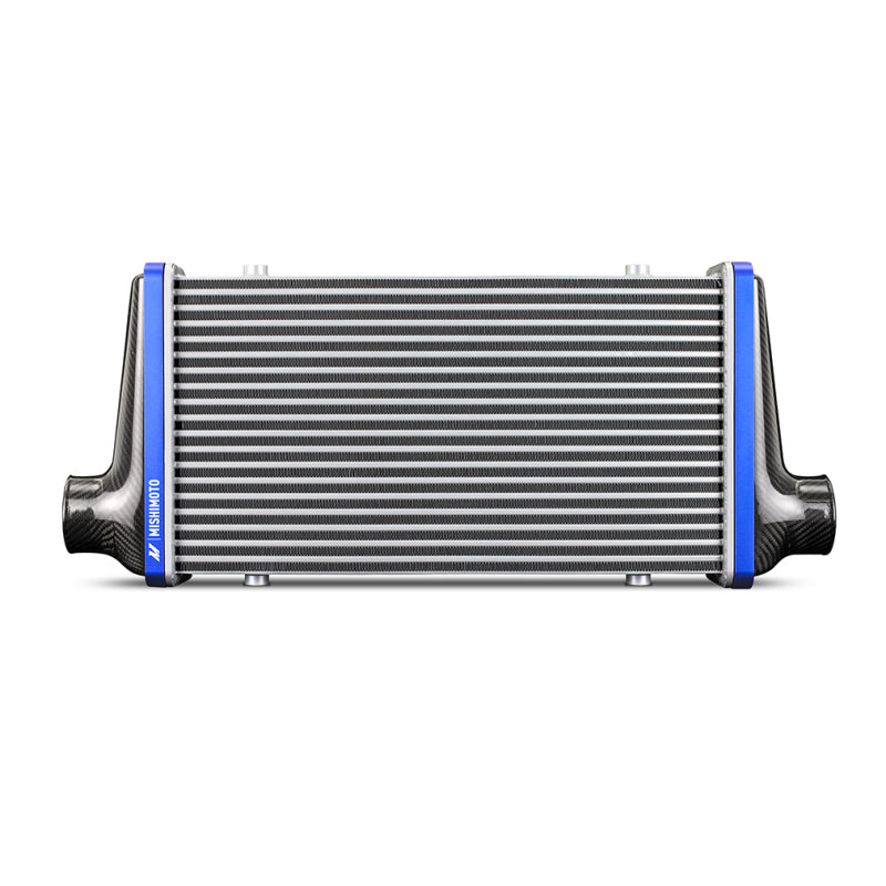 Mishimoto Universal Carbon Fiber Intercooler - Matte Tanks - 450mm Gold Core - C-Flow - C V-Band