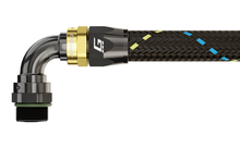 Load image into Gallery viewer, GReddy AN12 90 DEGREE ORB MALE BLACK/GOLD ANODIZED