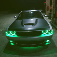Load image into Gallery viewer, Oracle 15-21 Dodge Challenger Waterproof LED Fog Light Halo Kit - ColorSHIFT NO RETURNS