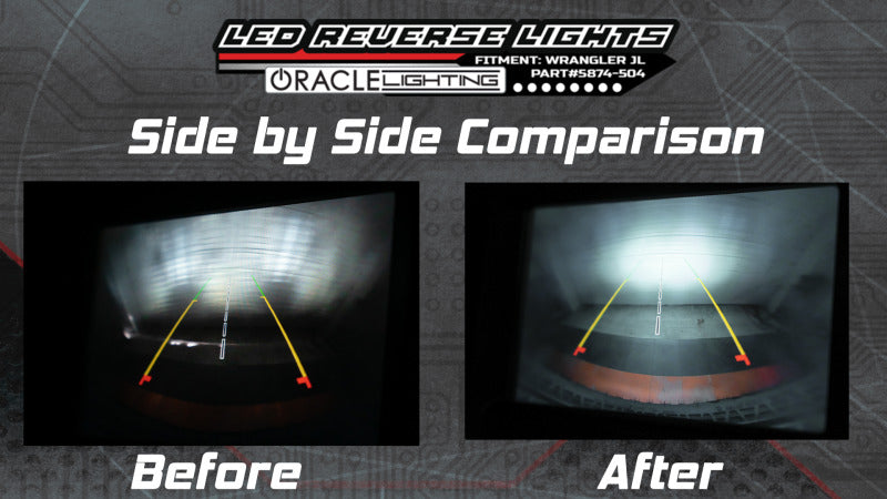 Oracle Rear Bumper LED Reverse Lights for Jeep Wrangler JL - 6000K NO RETURNS
