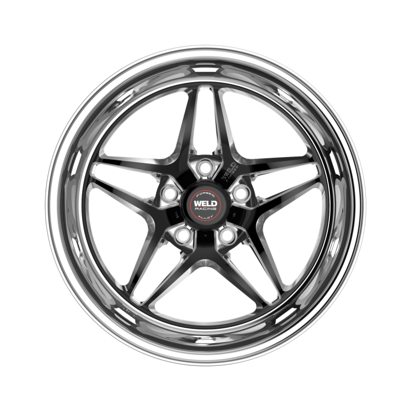 Weld S81 17x4.5 / 5x4.5 BP / 1.7in. BS (-27mm Offset) Black Wheel 3.18 ID (Low Pad) - Non-Beadlock