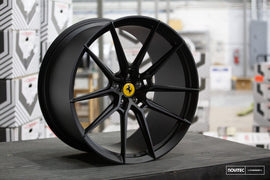 Vossen x Novitec NF9 21x12in - 5x114.3 BP - ET47 - Satin Black Ferrari 458 Rear Wheel