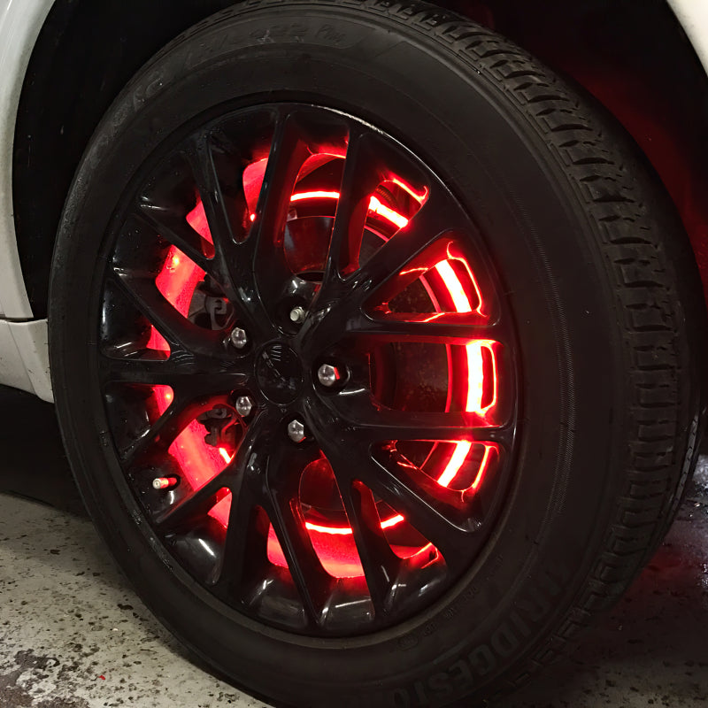 Oracle LED Illuminated Wheel Rings - Double LED - Red NO RETURNS