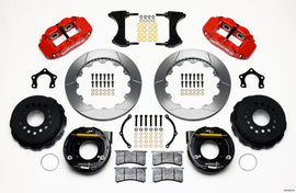 Wilwood Narrow Superlite 4R Rear P-Brk Kit 12.88in Red Mopar/Dana 2.36in Off w/Snap Ring Bearing