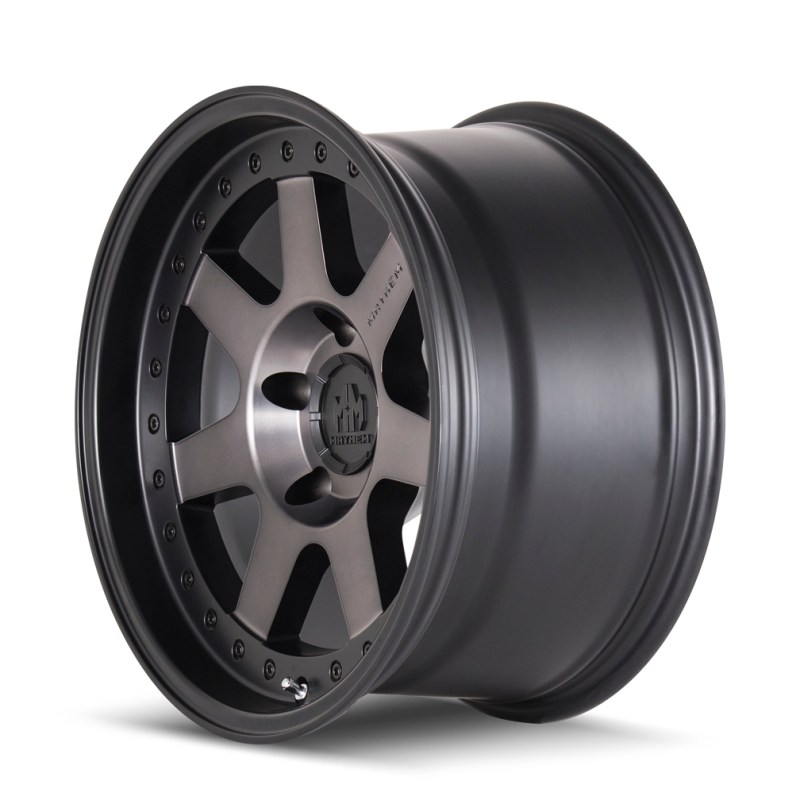 Mayhem 8300 Prodigy 17x9 / 5x127 BP / -6mm Offset / 78.1mm Hub Matte Black w/ Dark Tint Wheel