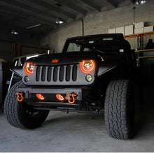 Load image into Gallery viewer, Oracle 7in High Powered LED Headlights - Black Bezel - Amber NO RETURNS