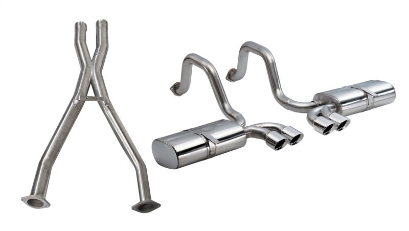 CORSA 97-04 Corvette C5 Sport 2.5 Cat-Back Exhaust System 4in Twin Tips