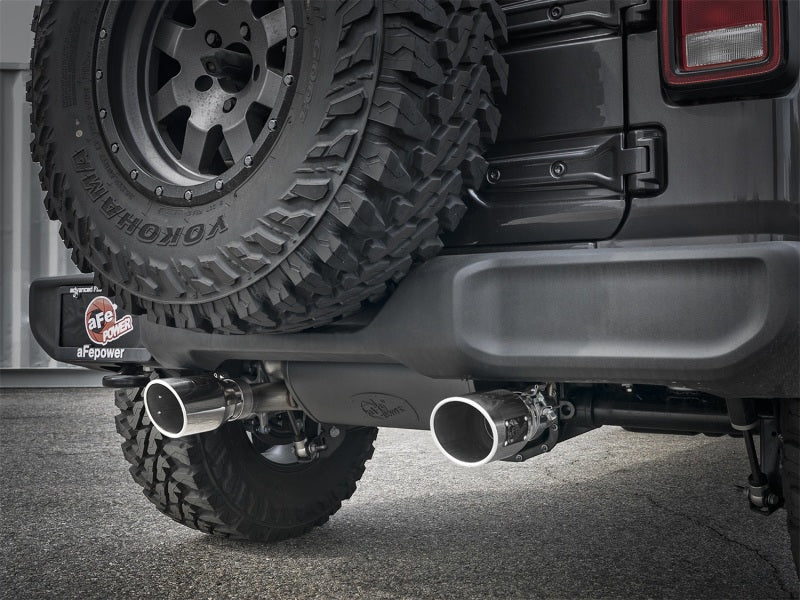 Rebel Series 2.5in 304 SS Cat-Back Exhaust w/ Polished Tips 2018+ Jeep Wrangler (JL) V6 3.6L