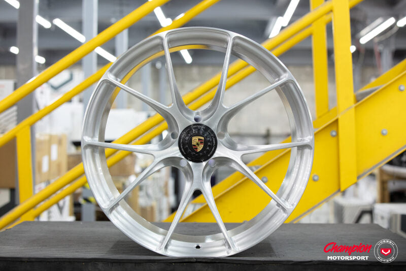 Vossen X Champion RS74 20X10 / ET45 / Brushed Gloss Clear Wheel / Centerlock / 911 GT3RS 992 Front