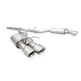 Stainless Works 2024 Mustang GT Catback Quad Tips Legend Sound X-Pipe Performance Connect Exhaust