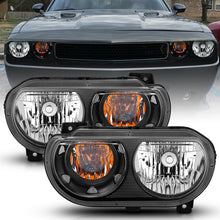 Load image into Gallery viewer, ANZO 2008-2014 Dodge Challenger Crystal Headlights Black