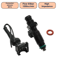 Load image into Gallery viewer, DeatschWerks Universal 1250cc Single Fuel Injector / 60mm Length / 14mm O-Ring Seals