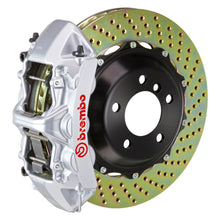 Load image into Gallery viewer, Brembo 03-07 H2 Rear GT BBK 4 Piston Cast 2pc 380x32 2pc Rotor Drilled-Silver