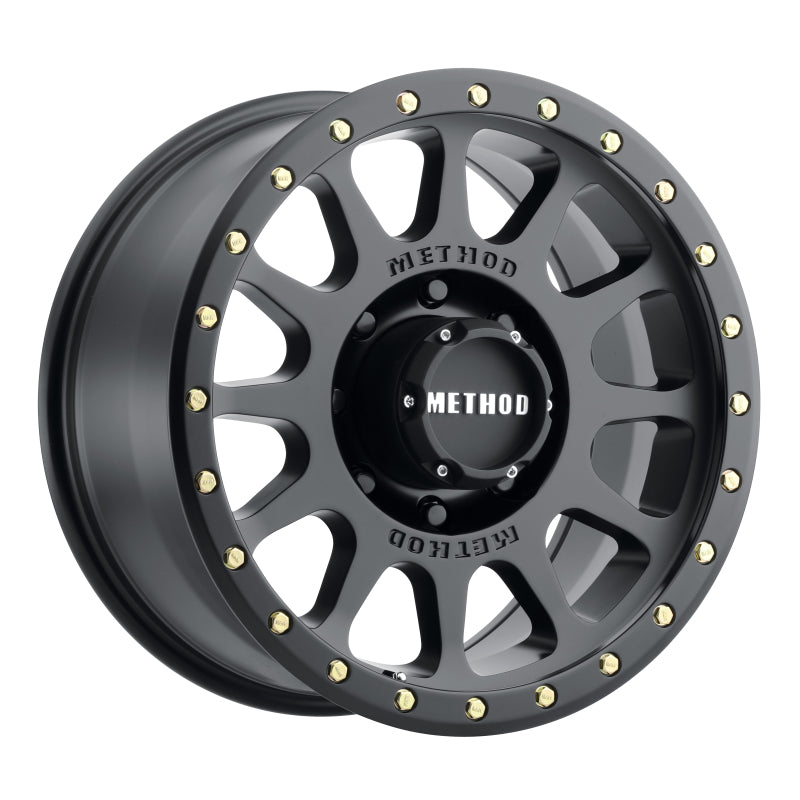 Method MR305 NV 20x10 -18mm Offset 8x6.5 130.81mm CB Matte Black Wheel