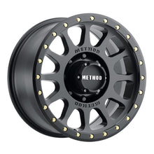 Load image into Gallery viewer, Method MR305 NV 20x9 +18mm Offset 8x6.5 130.81mm CB Matte Black Wheel