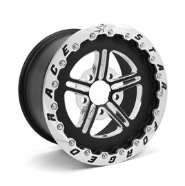 Race Star 63 Pro Forged SBL Sportsman 15x10 4.50BC 7.50BS Black Anodized/Machined Wheel