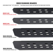 Load image into Gallery viewer, Go Rhino 20-25 Chevrolet Silverado 2500 RB30 Slim Running board + Brackets - Textured Black